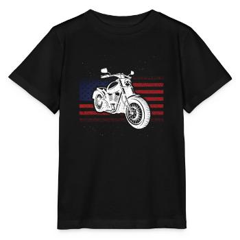 Patriotic Moto Vintage US US - T-shirt bio MINI CREATOR Stanley/Stella Enfant - noir - Devant - Mikhail (115cm)