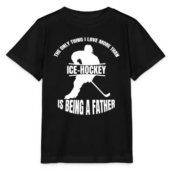 Eishockeyspieler Hockeyfan Eishockey Eishockeyteam - Stanley/Stella Kinder T-Shirt MINI CREATOR  - Schwarz - Vorne - Mikhail (115cm)