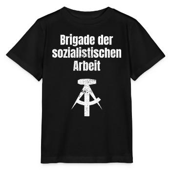 Brigade der sozialistischen Arbeit Geschenk - Stanley/Stella Kinder T-Shirt MINI CREATOR  - Schwarz - Vorne - Mikhail (115cm)