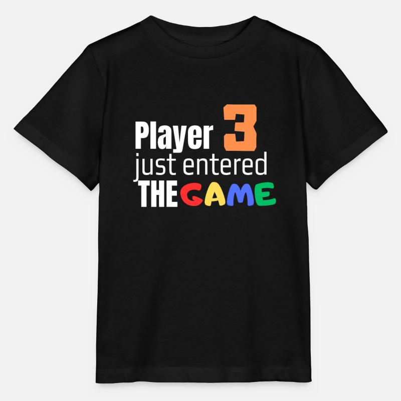 Le joueur 3 vient d’entrer dans le jeu. Cadeau - T-shirt bio MINI CREATOR Stanley/Stella Enfant - noir