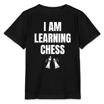 J’apprends l’anglais d’orthographe d’échecs - T-shirt bio MINI CREATOR Stanley/Stella Enfant - noir - Devant - Mikhail (115cm)
