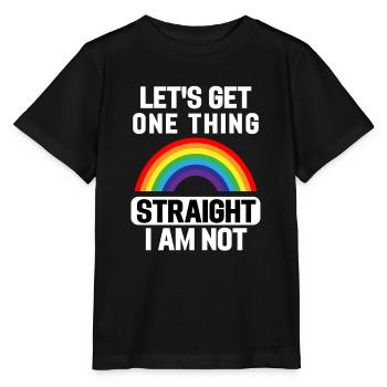 Regenbogen Queer Gay Pride Month Geschenk LGBT - Stanley/Stella Kinder T-Shirt MINI CREATOR  - Schwarz - Vorne - Mikhail (115cm)