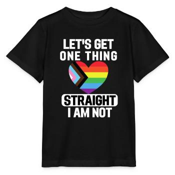 Rainbow Transgender Heart LGBT Cadeau LGBTQ - T-shirt bio MINI CREATOR Stanley/Stella Enfant - noir - Devant - Mikhail (115cm)
