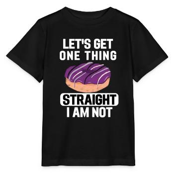 Ace Pride Month Donut LGBTQ Geschenk Asexuell - Stanley/Stella Kinder T-Shirt MINI CREATOR  - Schwarz - Vorne - Mikhail (115cm)