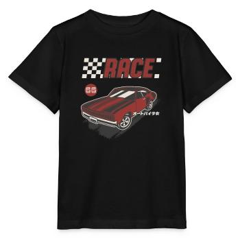 Retro Muscle Car Vintage Racing Car Lover - T-shirt bio MINI CREATOR Stanley/Stella Enfant - noir - Devant - Mikhail (115cm)