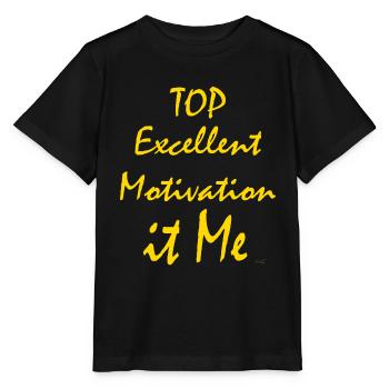 TOP Ausgezeichnete Motivation it Me Gold - Stanley/Stella Kinder T-Shirt MINI CREATOR  - Schwarz - Vorne - Mikhail (115cm)