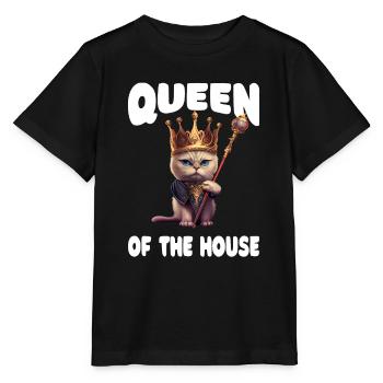 Katzendame - Lustig - Stanley/Stella Kinder T-Shirt MINI CREATOR  - Schwarz - Vorne - Mikhail (115cm)