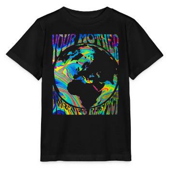 Earth day mother's day your mother respect - Stanley/Stella MINI CREATOR Kids’ T-Shirt - black - Front - Mikhail (115cm)