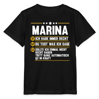 Marina - Stanley/Stella Kinder T-Shirt MINI CREATOR  - Schwarz - Vorne - Mikhail (115cm)