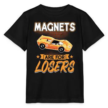Les aimants sont pour les perdants - Slot Car - T-shirt bio MINI CREATOR Stanley/Stella Enfant - noir - Devant - Mikhail (115cm)
