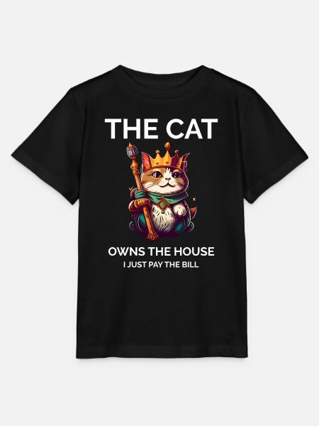 Sarkastische Katze - Stanley/Stella Kinder T-Shirt MINI CREATOR - Schwarz