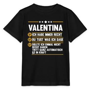 Valentina - Stanley/Stella Kinder T-Shirt MINI CREATOR  - Schwarz - Vorne - Mikhail (115cm)