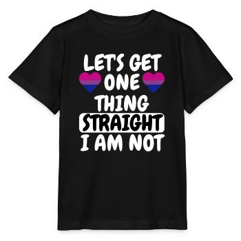 Bisexuell Herz Bi Pride LGBTQ Geschenk Bisexuell - Stanley/Stella Kinder T-Shirt MINI CREATOR  - Schwarz - Vorne - Mikhail (115cm)