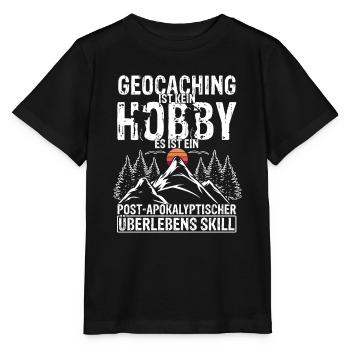 Geocaching Ist Kein Hobby - GPS Cache Fans Schnitz - Stanley/Stella Kinder T-Shirt MINI CREATOR  - Schwarz - Vorne - Mikhail (115cm)
