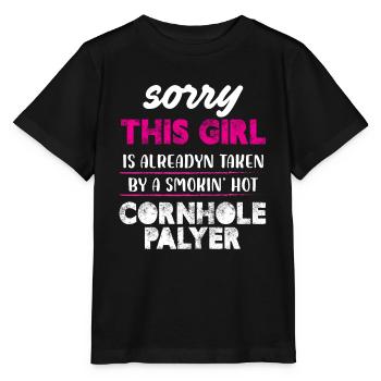 Désolé, cette fille est prise par un trou de maïs fumé chaud - T-shirt bio MINI CREATOR Stanley/Stella Enfant - noir - Devant - Mikhail (115cm)
