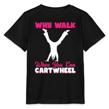 Pourquoi marcher quand vous pouvez rouler - T-shirt bio MINI CREATOR Stanley/Stella Enfant - noir - Devant - Mikhail (115cm)