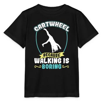 Cartwheel - Parce que marcher est ennuyeux - T-shirt bio MINI CREATOR Stanley/Stella Enfant - noir - Devant - Mikhail (115cm)