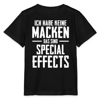 Ich habe keine Macken das sind Special Effects - Stanley/Stella Kinder T-Shirt MINI CREATOR  - Schwarz - Vorne - Mikhail (115cm)