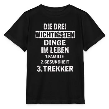 Landwirt - Stanley/Stella Kinder T-Shirt MINI CREATOR  - Schwarz - Vorne - Mikhail (115cm)