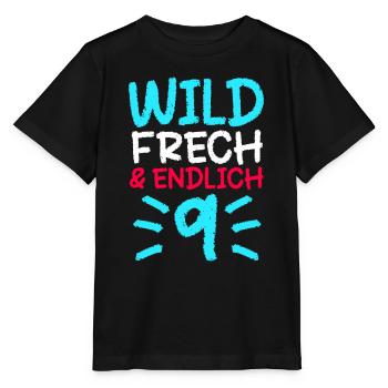 9 Geschenk 9. Geburtstag Neun Junge Mädchen - Stanley/Stella Kinder T-Shirt MINI CREATOR  - Schwarz - Vorne - Mikhail (115cm)