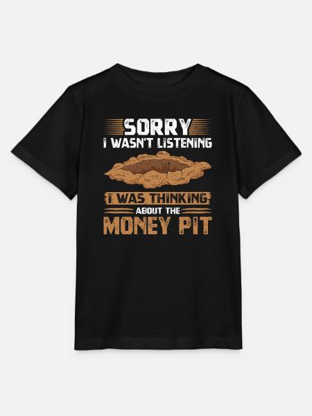 Thinking About The Money Pit, Oak Island Treasure - Stanley/Stella Kinder T-Shirt MINI CREATOR - Schwarz