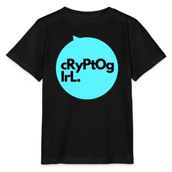 Cryptogirl - Stanley/Stella Kinder T-Shirt MINI CREATOR  - Schwarz - Vorne - Mikhail (115cm)