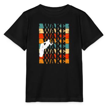 Retro Wakeboard Vintage Wake Boarding Sports nautiques - T-shirt bio MINI CREATOR Stanley/Stella Enfant - noir - Devant - Mikhail (115cm)