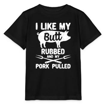 J’aime me frotter les fesses - T-shirt bio MINI CREATOR Stanley/Stella Enfant - noir - Devant - Mikhail (115cm)