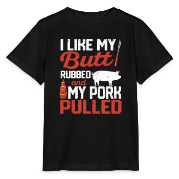 J’aime me frotter les fesses - T-shirt bio MINI CREATOR Stanley/Stella Enfant - noir - Devant - Mikhail (115cm)
