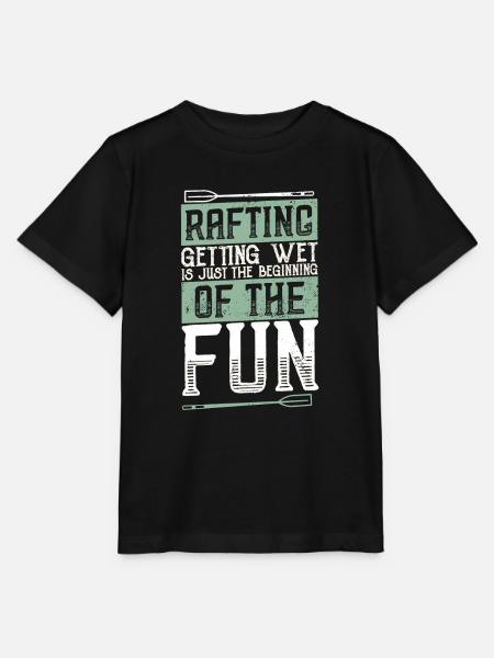 Fluss Rafting - Stanley/Stella Kinder T-Shirt MINI CREATOR - Schwarz