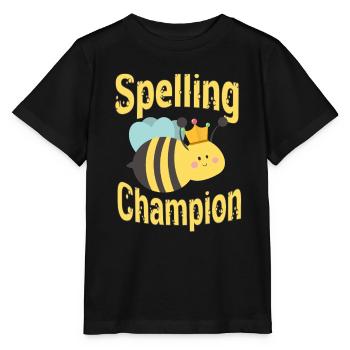 Champion de concours d’orthographe - T-shirt bio MINI CREATOR Stanley/Stella Enfant - noir - Devant - Mikhail (115cm)