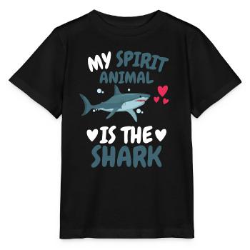 My Spiritual Animal Ocean Animal Gift Shark - Stanley/Stella MINI CREATOR Kids’ T-Shirt - black - Front - Mikhail (115cm)
