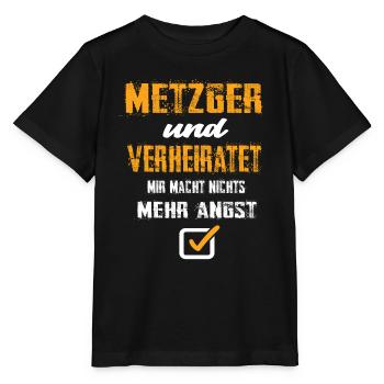Metzger und Verheiratet - Stanley/Stella Kinder T-Shirt MINI CREATOR  - Schwarz - Vorne - Mikhail (115cm)