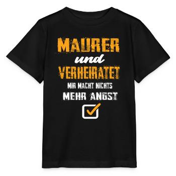 Maurer und Verheiratet - Stanley/Stella Kinder T-Shirt MINI CREATOR  - Schwarz - Vorne - Mikhail (115cm)