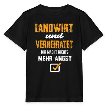 Landwirt und Verheiratet - Stanley/Stella Kinder T-Shirt MINI CREATOR  - Schwarz - Vorne - Mikhail (115cm)
