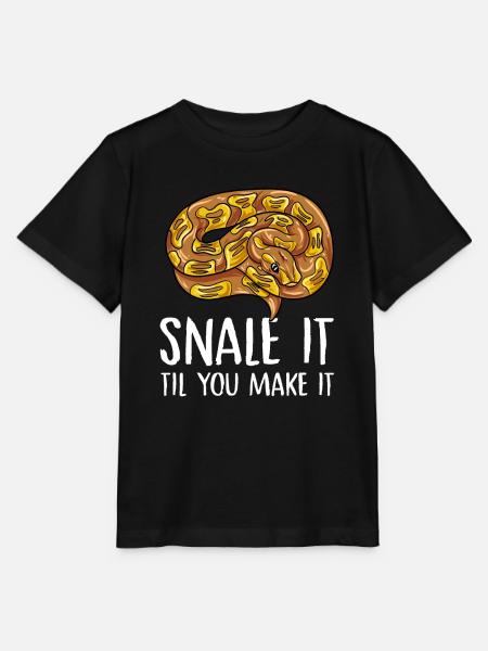 snale it til lo fai Design per uno scherzo serpente - Maglietta per bambini MINI CREATOR di Stanley/Stella - nero