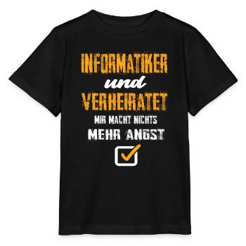 Informatiker - Stanley/Stella Kinder T-Shirt MINI CREATOR  - Schwarz - Vorne - Mikhail (115cm)