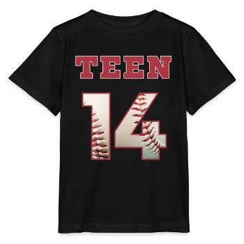 Baseball ADOLESCENT 14 - T-shirt bio MINI CREATOR Stanley/Stella Enfant - noir - Devant - Mikhail (115cm)