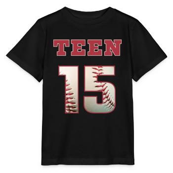 Baseball TEEN 15 - Stanley/Stella Kinder T-Shirt MINI CREATOR  - Schwarz - Vorne - Mikhail (115cm)
