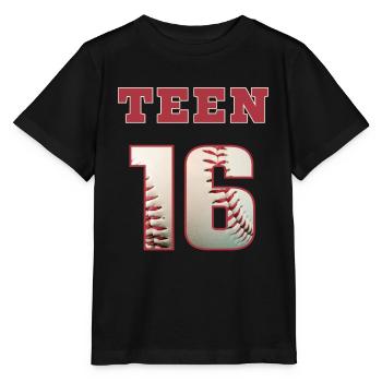 Baseball TEEN 16 - Stanley/Stella Kinder T-Shirt MINI CREATOR  - Schwarz - Vorne - Mikhail (115cm)
