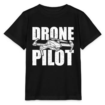 Drone Drones - T-shirt bio MINI CREATOR Stanley/Stella Enfant - noir - Devant - Mikhail (115cm)