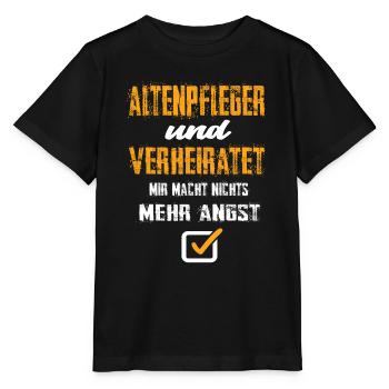 Altenpfleger und Verheiratet - Stanley/Stella Kinder T-Shirt MINI CREATOR  - Schwarz - Vorne - Mikhail (115cm)
