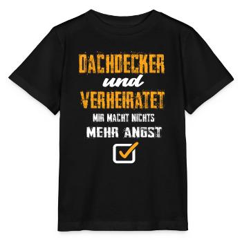 Dachdecker und Verheiratet - Stanley/Stella Kinder T-Shirt MINI CREATOR  - Schwarz - Vorne - Mikhail (115cm)
