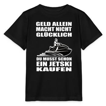 Jetski - Stanley/Stella Kinder T-Shirt MINI CREATOR  - Schwarz - Vorne - Mikhail (115cm)