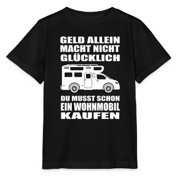 Wohnmobil - Stanley/Stella Kinder T-Shirt MINI CREATOR  - Schwarz - Vorne - Mikhail (115cm)