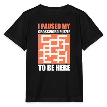 Mots croisés - T-shirt bio MINI CREATOR Stanley/Stella Enfant - noir - Devant - Mikhail (115cm)