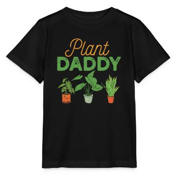 Plant Daddy Nature Botanical Gardener Plants - Stanley/Stella MINI CREATOR Kids’ T-Shirt - black - Front - Mikhail (115cm)