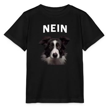 Statement Border Collie, Nö Fun, Einfach Nö, Nein - Stanley/Stella Kinder T-Shirt MINI CREATOR  - Schwarz - Vorne - Mikhail (115cm)
