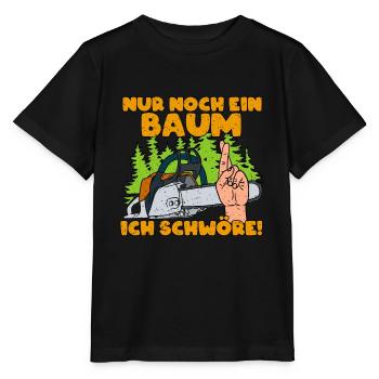 Nur Noch Ein Baum ich Schwöre - Stanley/Stella Kinder T-Shirt MINI CREATOR  - Schwarz - Vorne - Mikhail (115cm)