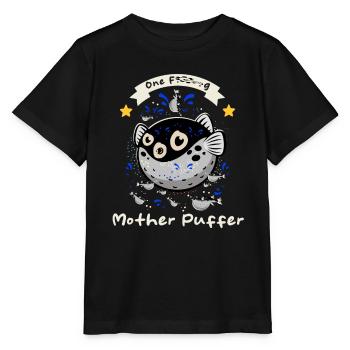 Puffer Fish - Lustiger Spruch - Stanley/Stella Kinder T-Shirt MINI CREATOR  - Schwarz - Vorne - Mikhail (115cm)